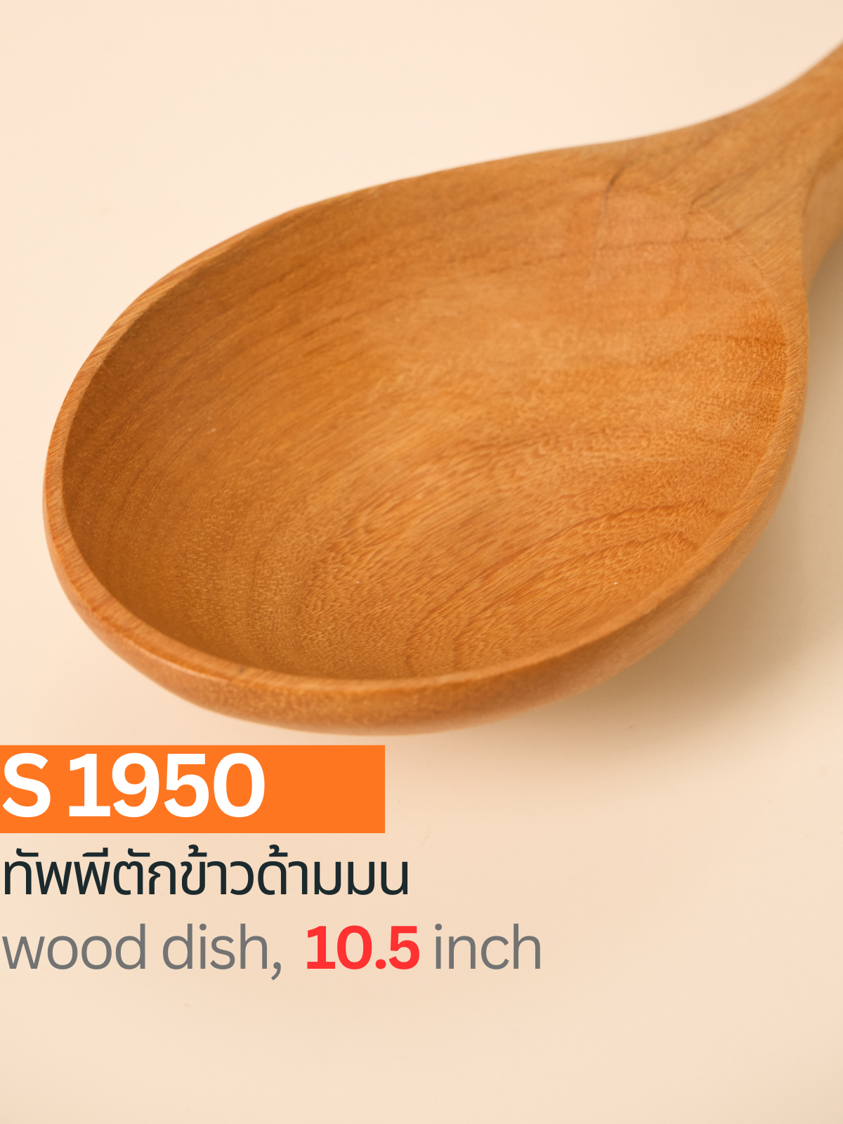 ทัพพีตักข้าวด้ามมน
