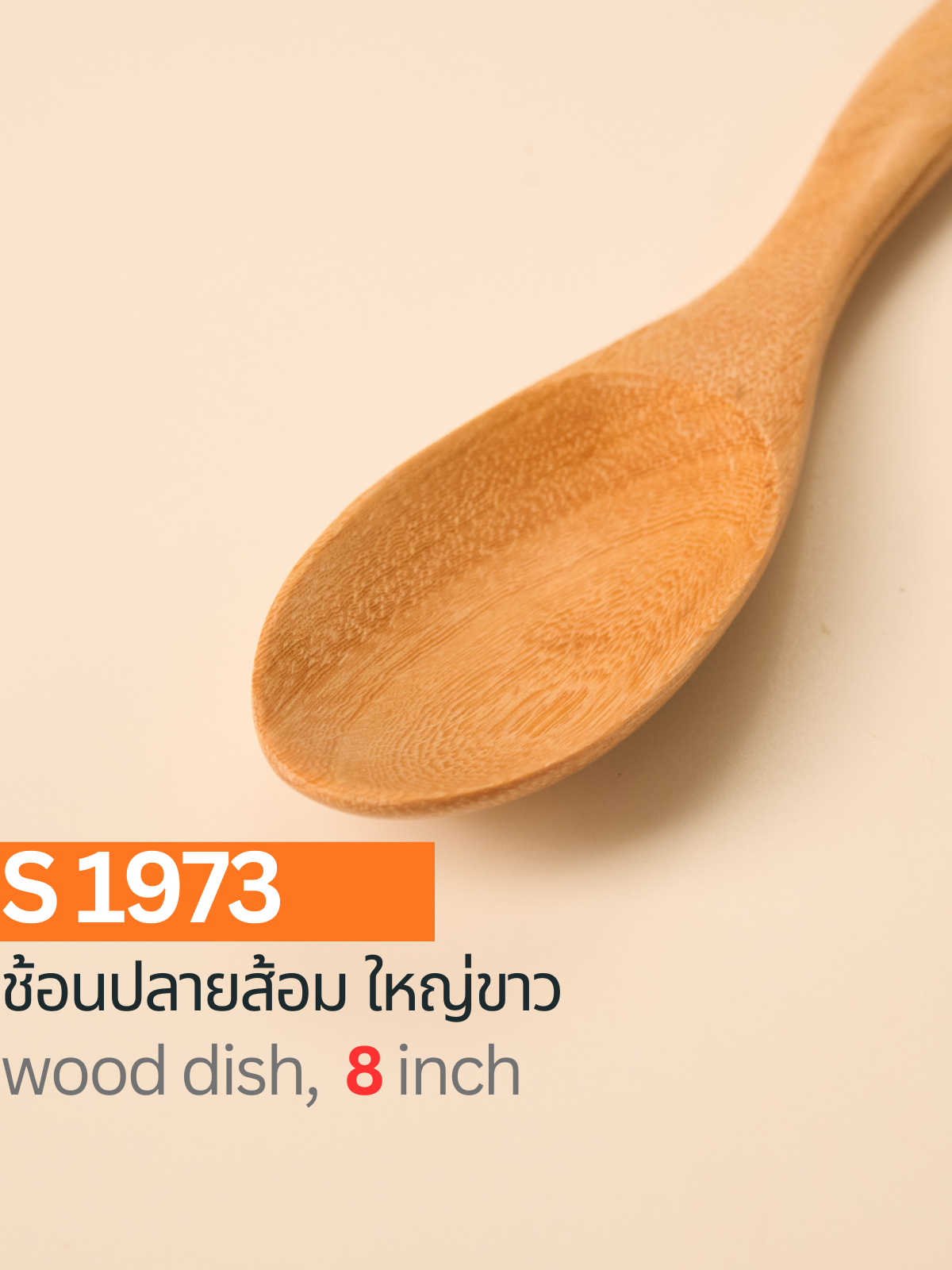 ช้อนปลายส้อมใหญ่ สีขาว