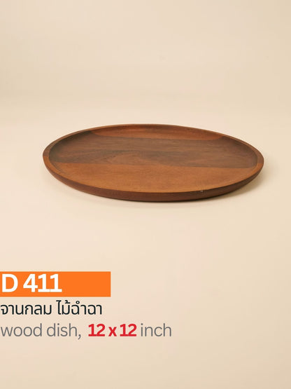 จานกลม ไม้ฉำฉา